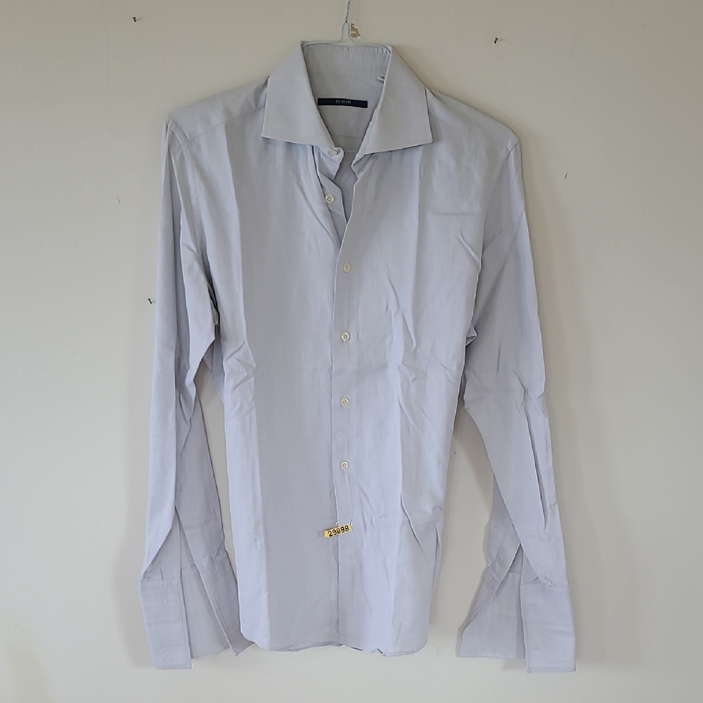 Pal Zileri Men's Light Grey Dress Shirt